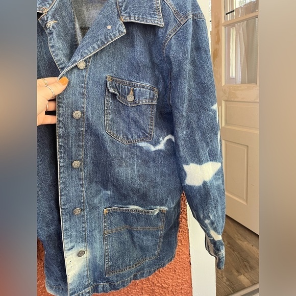 Bill Blass Women’s Hand Bleached Jean Jacket, Unsized - Picture 5 of 11